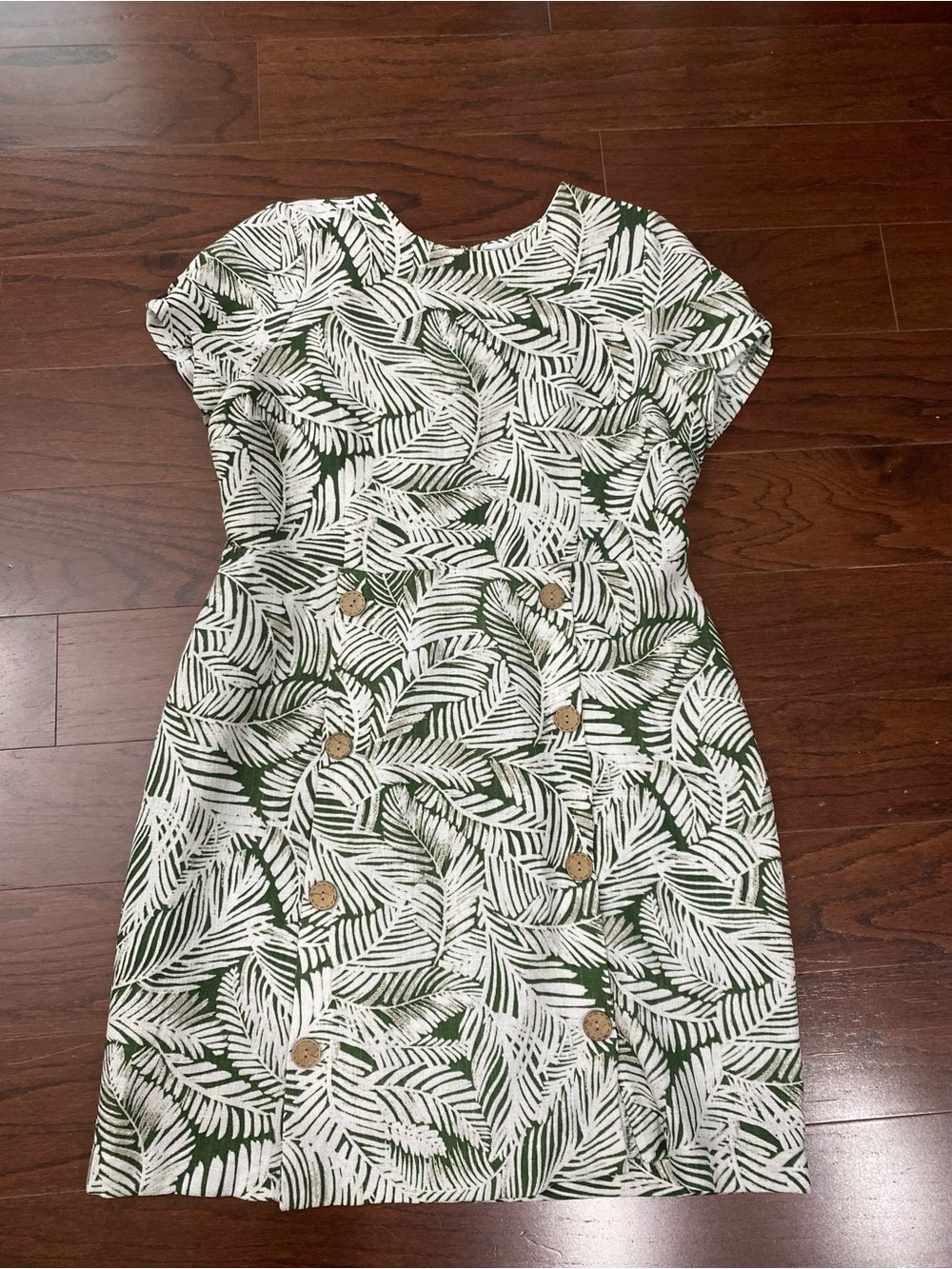 Shelby & Palmer Vacation Tropical Palm Leaves Dress Size 14 Travel Cruise